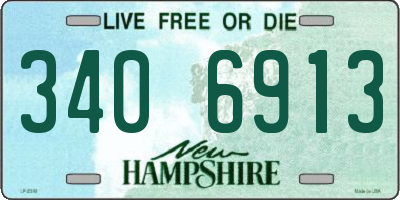 NH license plate 3406913