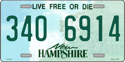 NH license plate 3406914