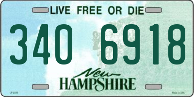 NH license plate 3406918