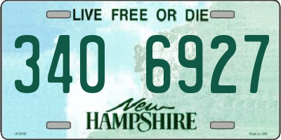 NH license plate 3406927