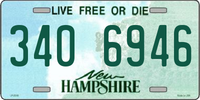 NH license plate 3406946