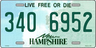 NH license plate 3406952