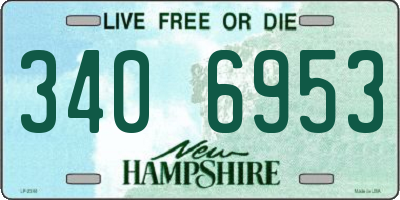 NH license plate 3406953