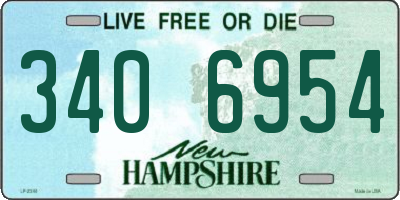 NH license plate 3406954