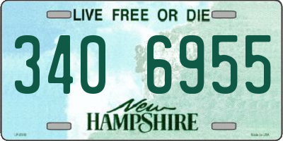 NH license plate 3406955