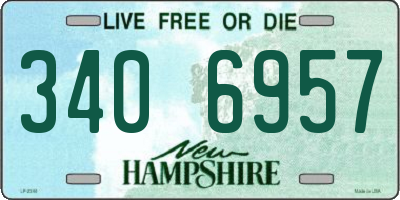 NH license plate 3406957