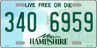 NH license plate 3406959