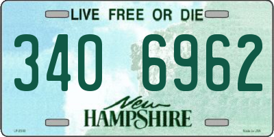 NH license plate 3406962