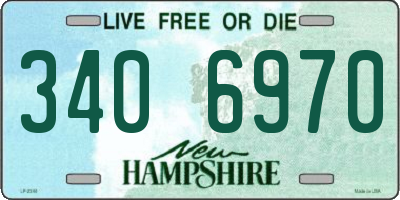 NH license plate 3406970