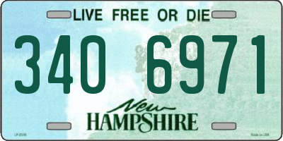 NH license plate 3406971