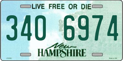 NH license plate 3406974