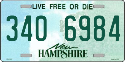 NH license plate 3406984