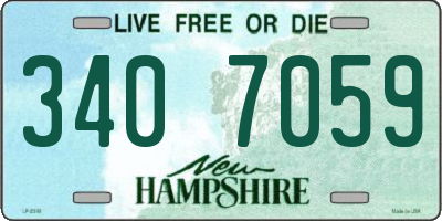 NH license plate 3407059
