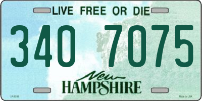 NH license plate 3407075