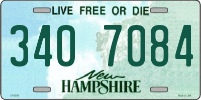 NH license plate 3407084