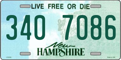 NH license plate 3407086
