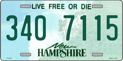NH license plate 3407115
