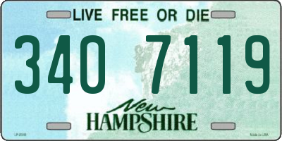 NH license plate 3407119