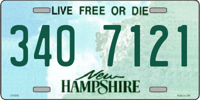 NH license plate 3407121