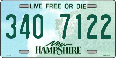 NH license plate 3407122