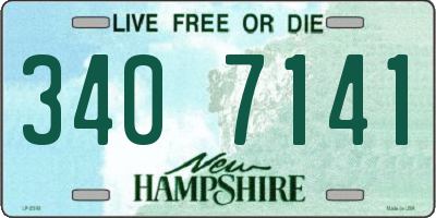 NH license plate 3407141