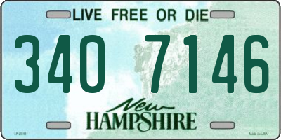 NH license plate 3407146