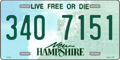 NH license plate 3407151