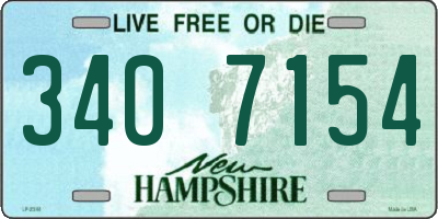 NH license plate 3407154