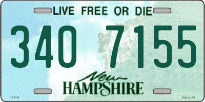 NH license plate 3407155