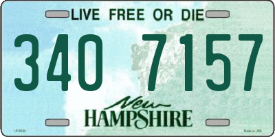 NH license plate 3407157