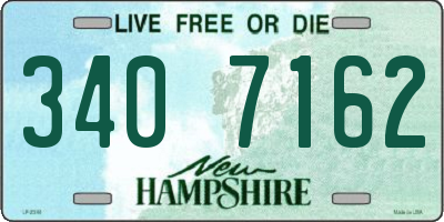 NH license plate 3407162
