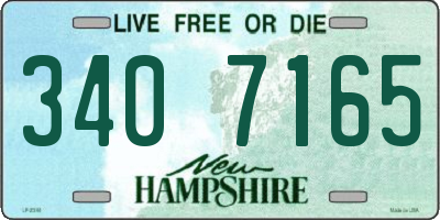NH license plate 3407165