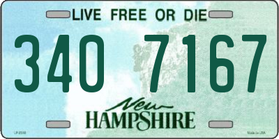 NH license plate 3407167