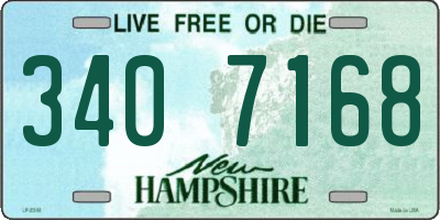 NH license plate 3407168