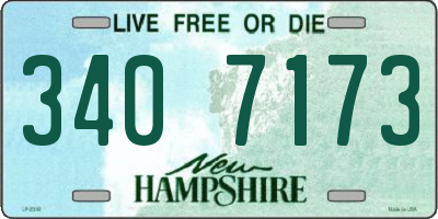 NH license plate 3407173