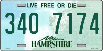 NH license plate 3407174