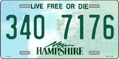 NH license plate 3407176