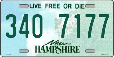 NH license plate 3407177
