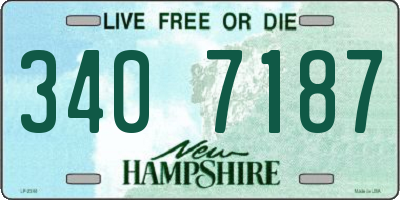NH license plate 3407187