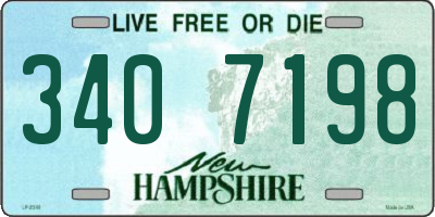 NH license plate 3407198