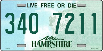 NH license plate 3407211