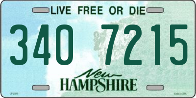 NH license plate 3407215
