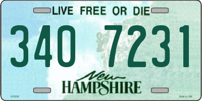 NH license plate 3407231