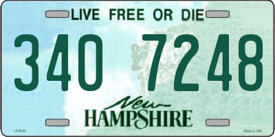 NH license plate 3407248