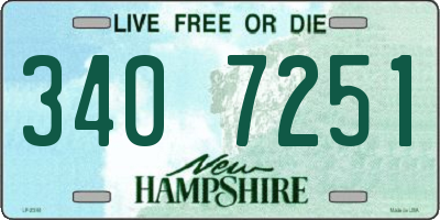 NH license plate 3407251