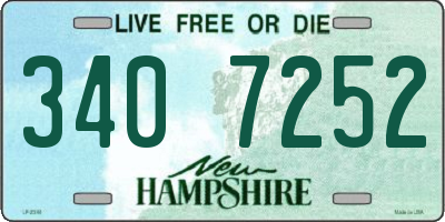 NH license plate 3407252