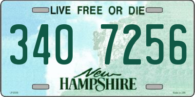 NH license plate 3407256