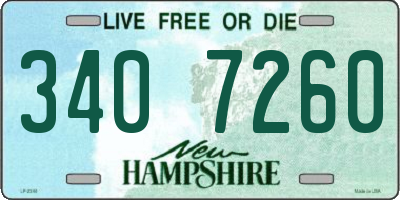 NH license plate 3407260