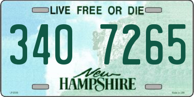 NH license plate 3407265