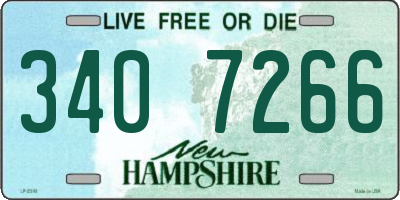 NH license plate 3407266